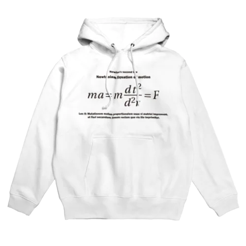 ニュートンの運動方程式：数式：学問：科学：物理学：力学 Hoodie