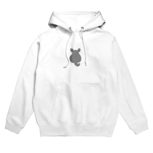チンチラシルエット　グレー Hoodie