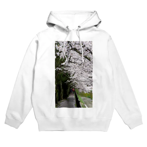 桜の下を歩くふたり Hoodie