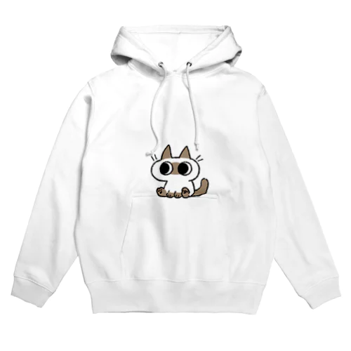 シンプルなシャムちゃん Hoodie