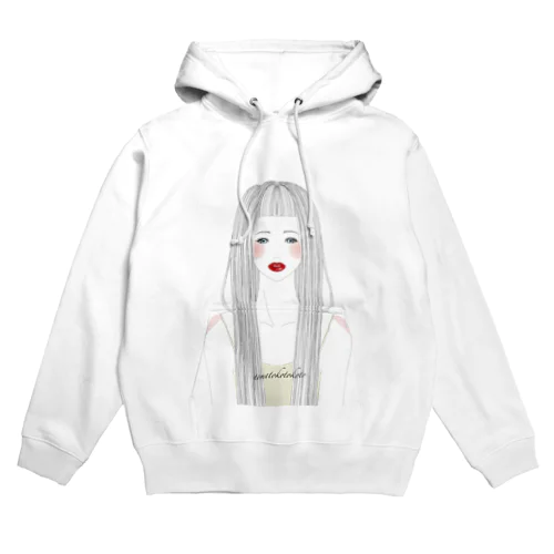 ロングヘアの女の子 Hoodie