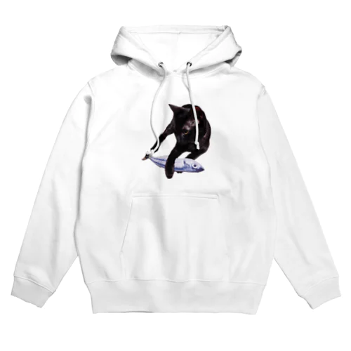 さかなをまもるねこ Hoodie