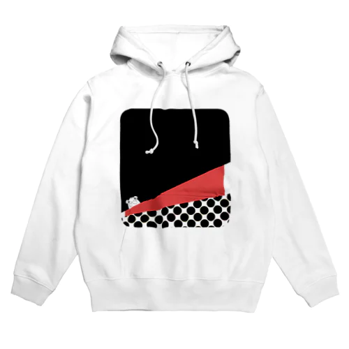 ひょっこりたぬ吉ーモダン Hoodie