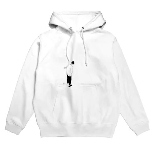 男の背中 Hoodie