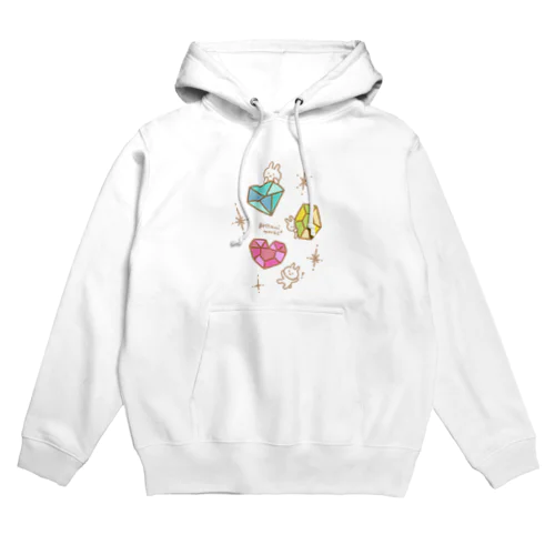 ごったにうさぎ  宝石 Hoodie