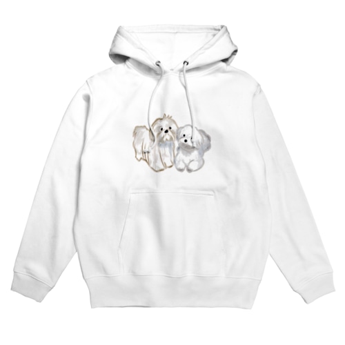 いぬシーズー親子 Hoodie