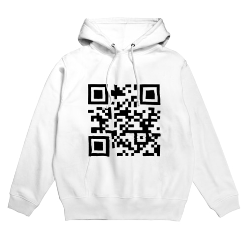 見てんじゃねぇQRコード Hoodie