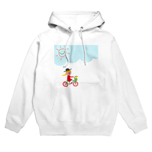 散歩中の女の子 Hoodie