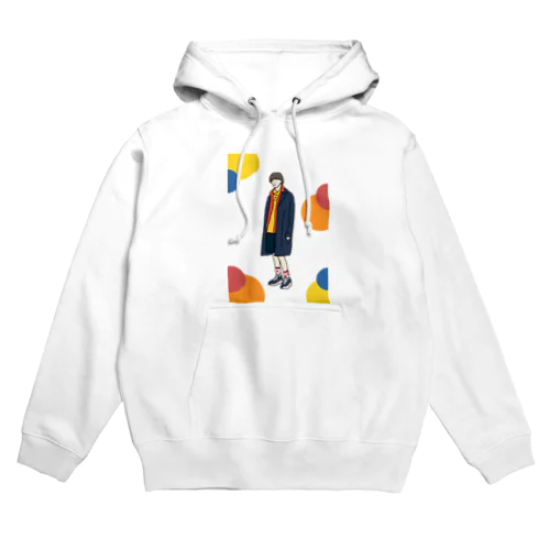 Coat boy (colorful dots) Hoodie