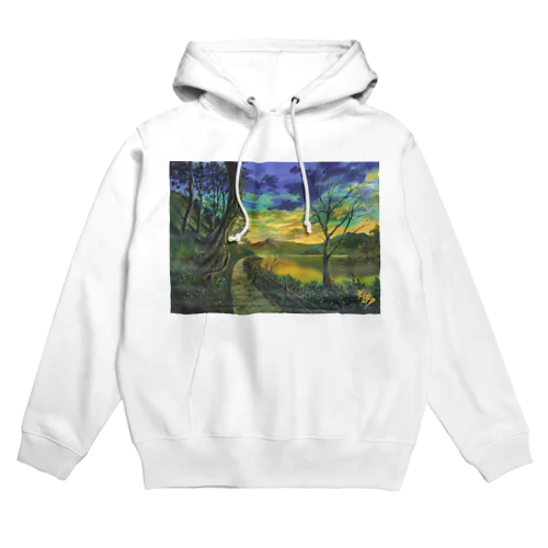 夕焼けの湖 Hoodie