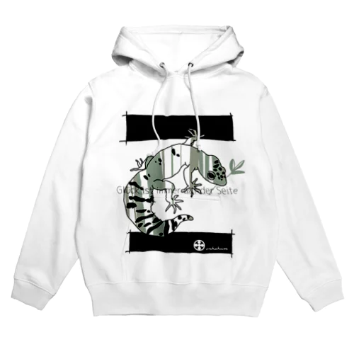 ストライプ・レオパ(グリーン) Hoodie