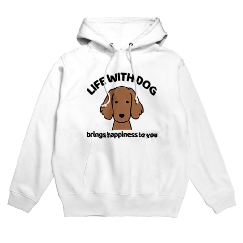 犬と共に（ダックスレッド） Hoodie