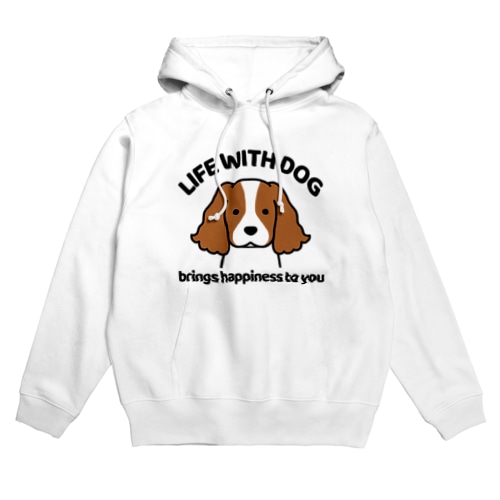 犬と共に（キャバリア） Hoodie