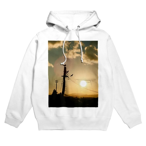 夕暮れカラス Hoodie