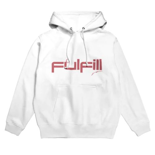 Fulfill　pink Hoodie