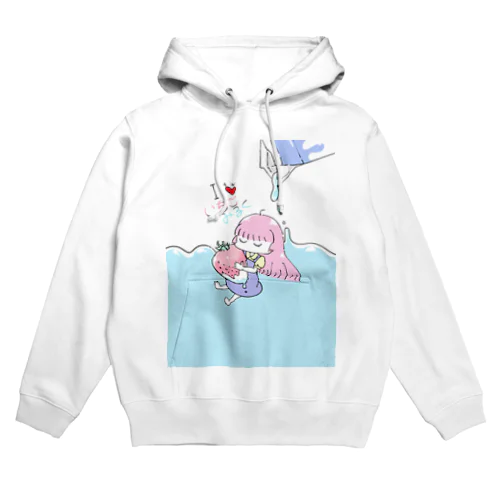 ゆるかわ　あいらぶいちごみるく Hoodie