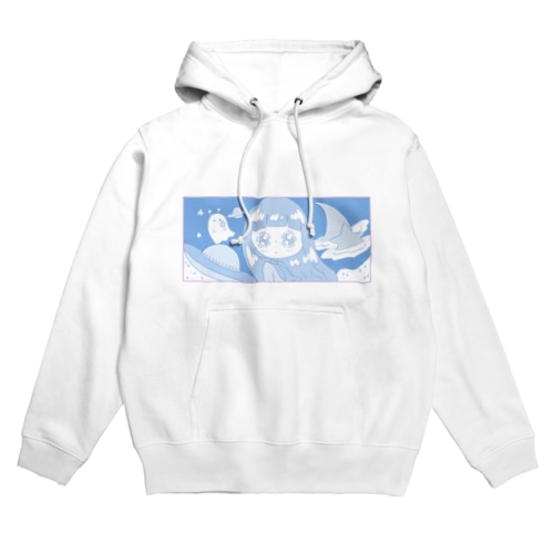 女の子とポヨポヨ星人 Hoodie