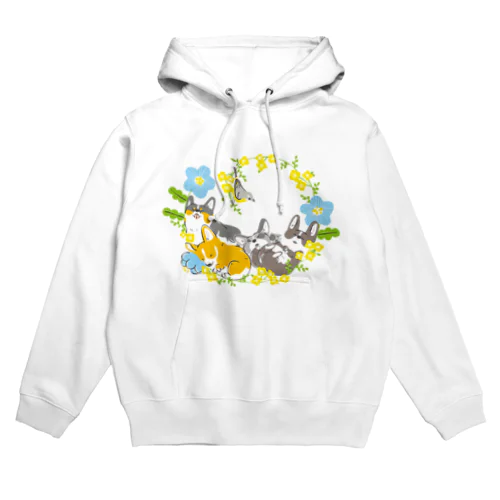 ねむねむコーギー（色違い） Hoodie