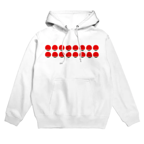 まあるいスイカがいっぱいハート型の種 Hoodie