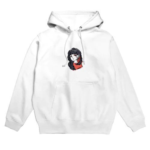 ワンポイントデザイン服　女の子1 Hoodie