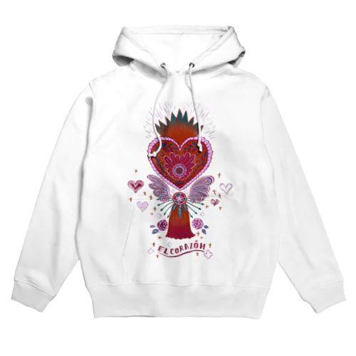 メキシコのハートタッセル（ピンク） Hoodie