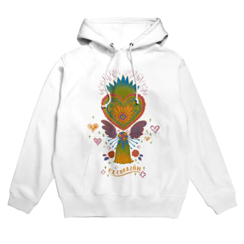 メキシコのハートタッセル（グリーン） Hoodie