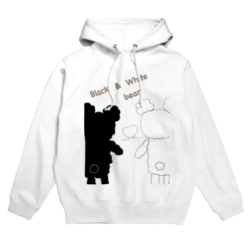 Black bear & White bear Hoodie