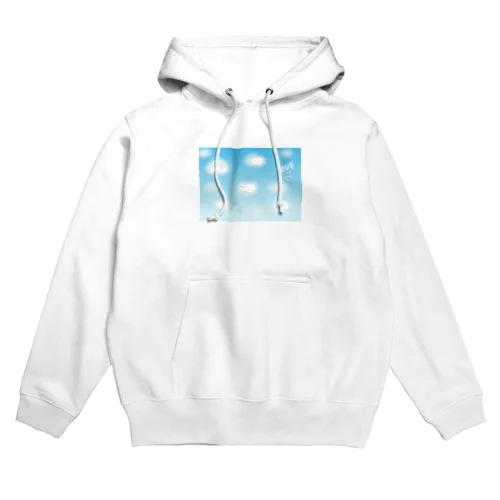 青い空白い雲 Hoodie