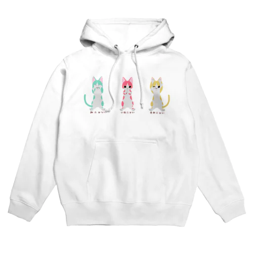 見ニャイ言わニャイ聞かニャイ Hoodie