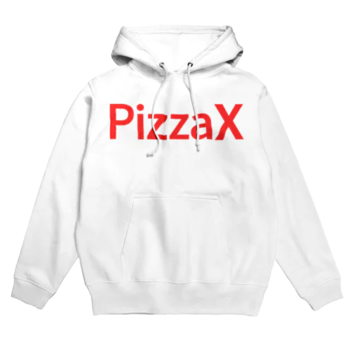 PizzaX - red logo パーカー