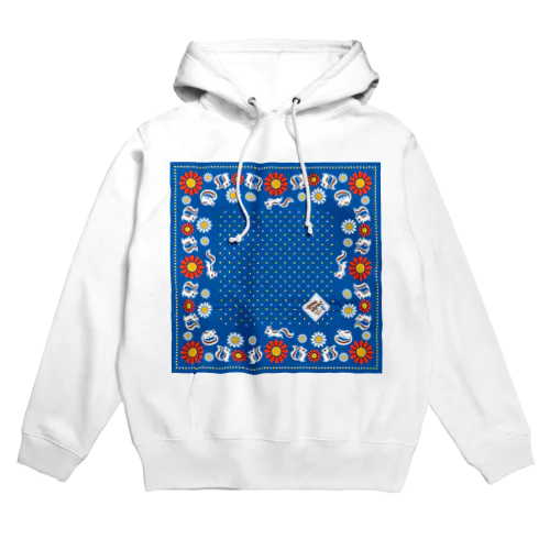 シマリスと北欧風花柄 Hoodie