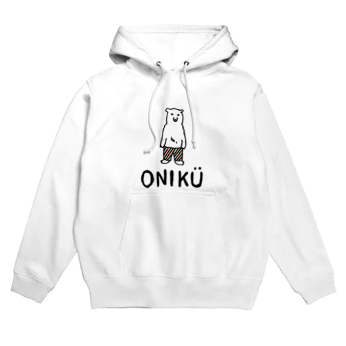 ONIKÜ ［シロクマとロゴ］ パーカー