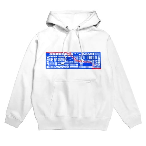 Box -blue&red- Hoodie