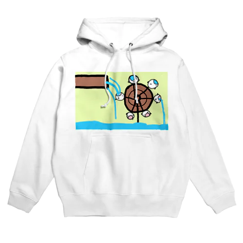 水車として手伝うねこたちです Hoodie