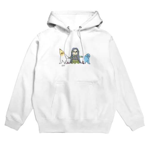 アマビエさんと祈りの組み体操 Hoodie