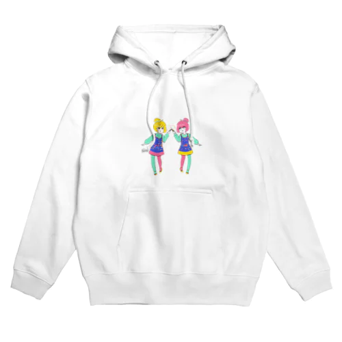 凶器的な少女カッター 白 Hoodie