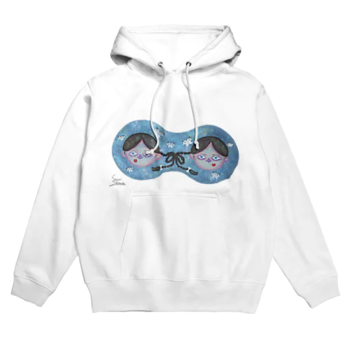 紋白蝶と双子 / Cabbage butterfly and twin girls Hoodie