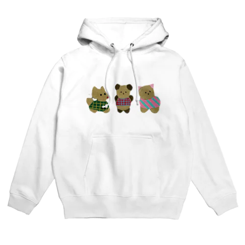 きつね・くま・ねこ Hoodie