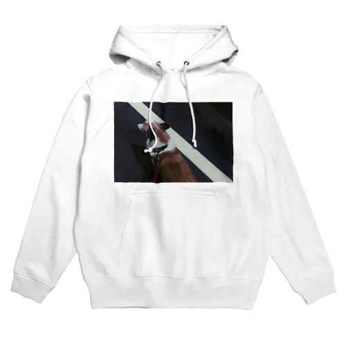 白線コーギー Hoodie