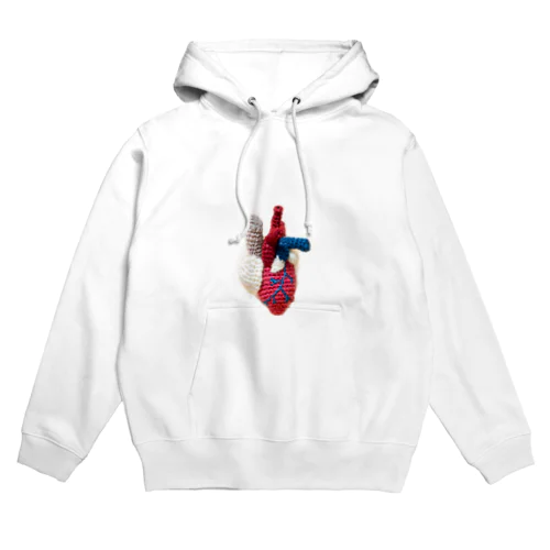 編み心臓パーカー Hoodie