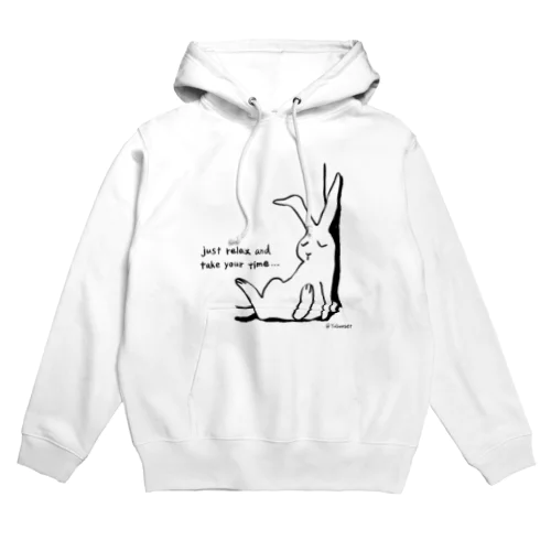 りらっくすうさぎ（黒） Hoodie