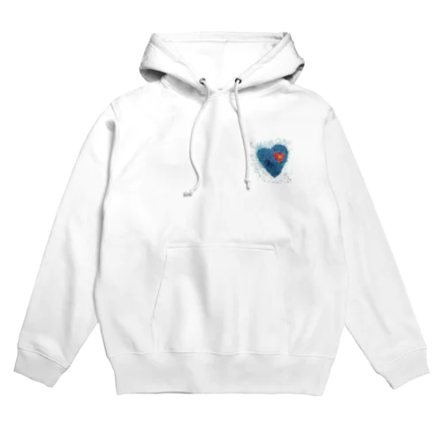 Blue heart Hoodie