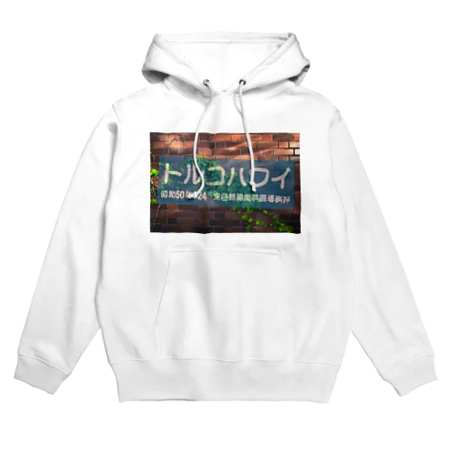 トルコハワイ_煉瓦_水色幕 Hoodie