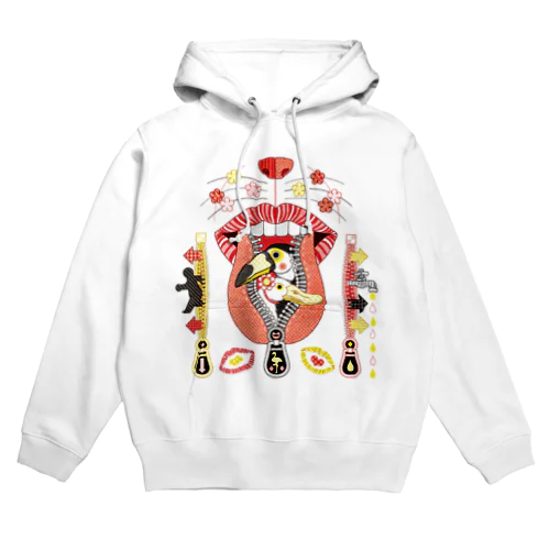 お口チャック出入り口 Hoodie