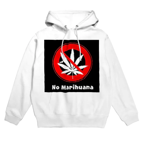 no marihuana(フォント変) パーカー