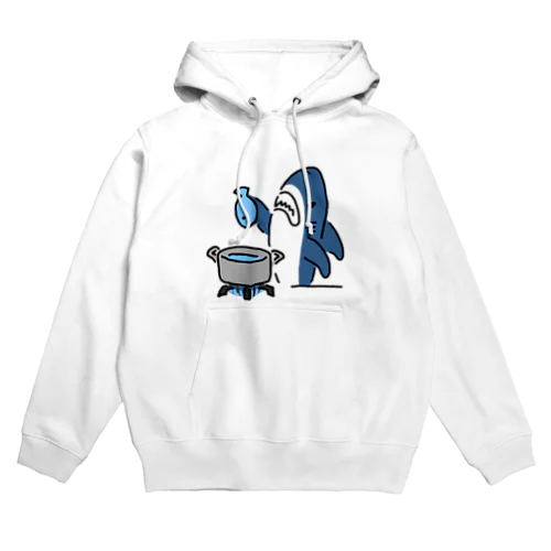 魚を茹でるサメ Hoodie