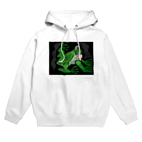 カエルぶらっく Hoodie