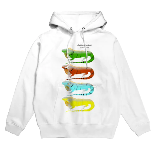 GREEN IGUANA morph Hoodie