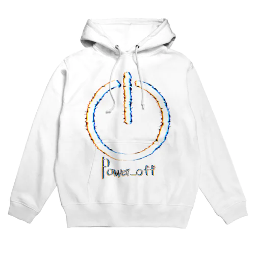 power_off white ver. Hoodie