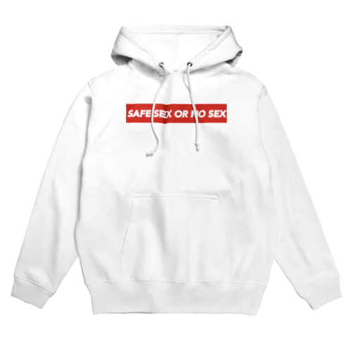 BE SAFE (赤地に白ロゴ) Hoodie